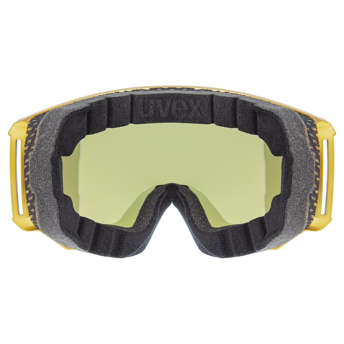 lyžiarske okuliare uvex athletic CV chrom gold/CV green S2