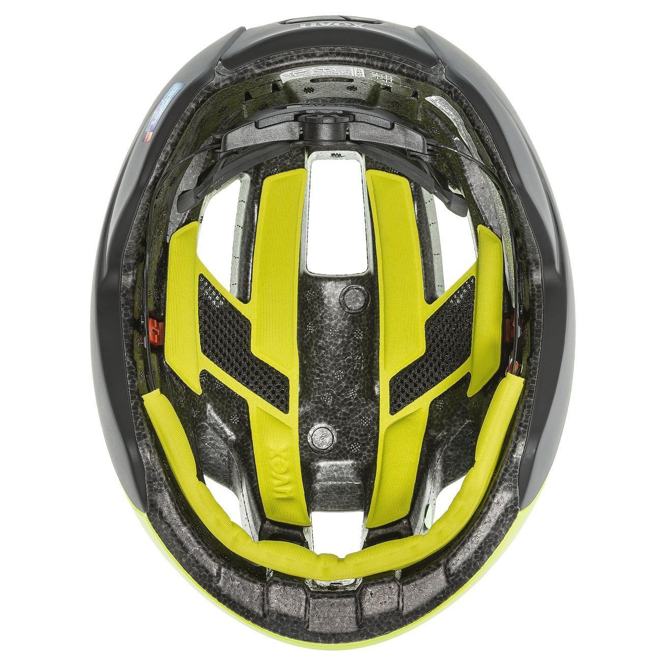 cyklistická prilba uvex rise cc neon yellow-black mat