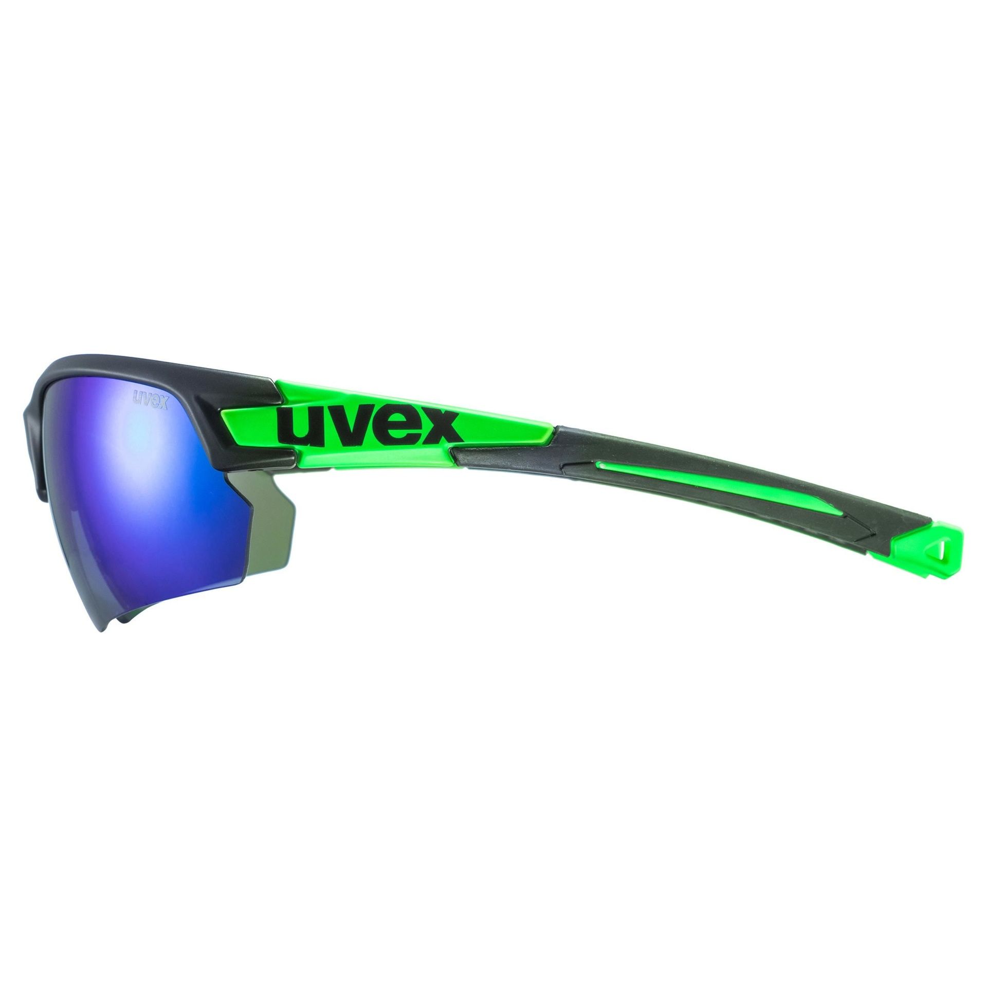 slnečné okuliare uvex sportstyle 224 black mat green/mirror green S
