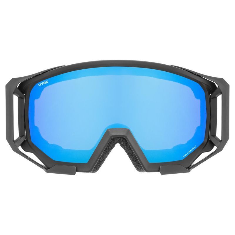 cyklistické okuliare uvex athletic CV black mat blue s2