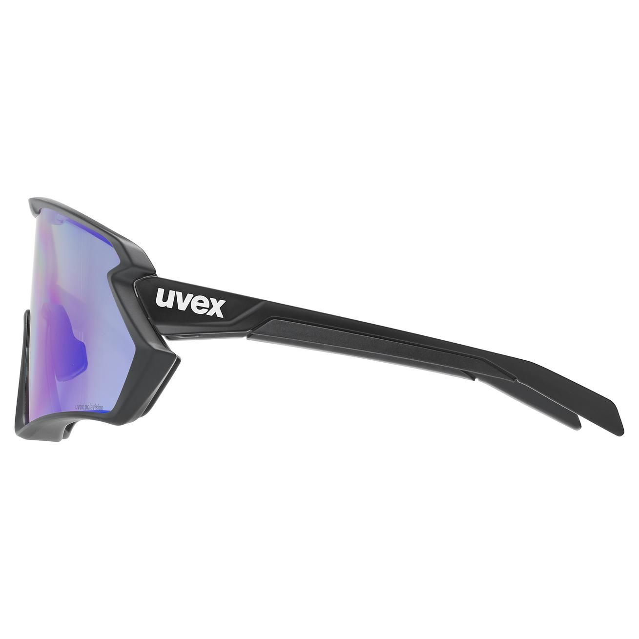 slnečné okuliare uvex sportstyle 231 2.0 P black mat blue s3