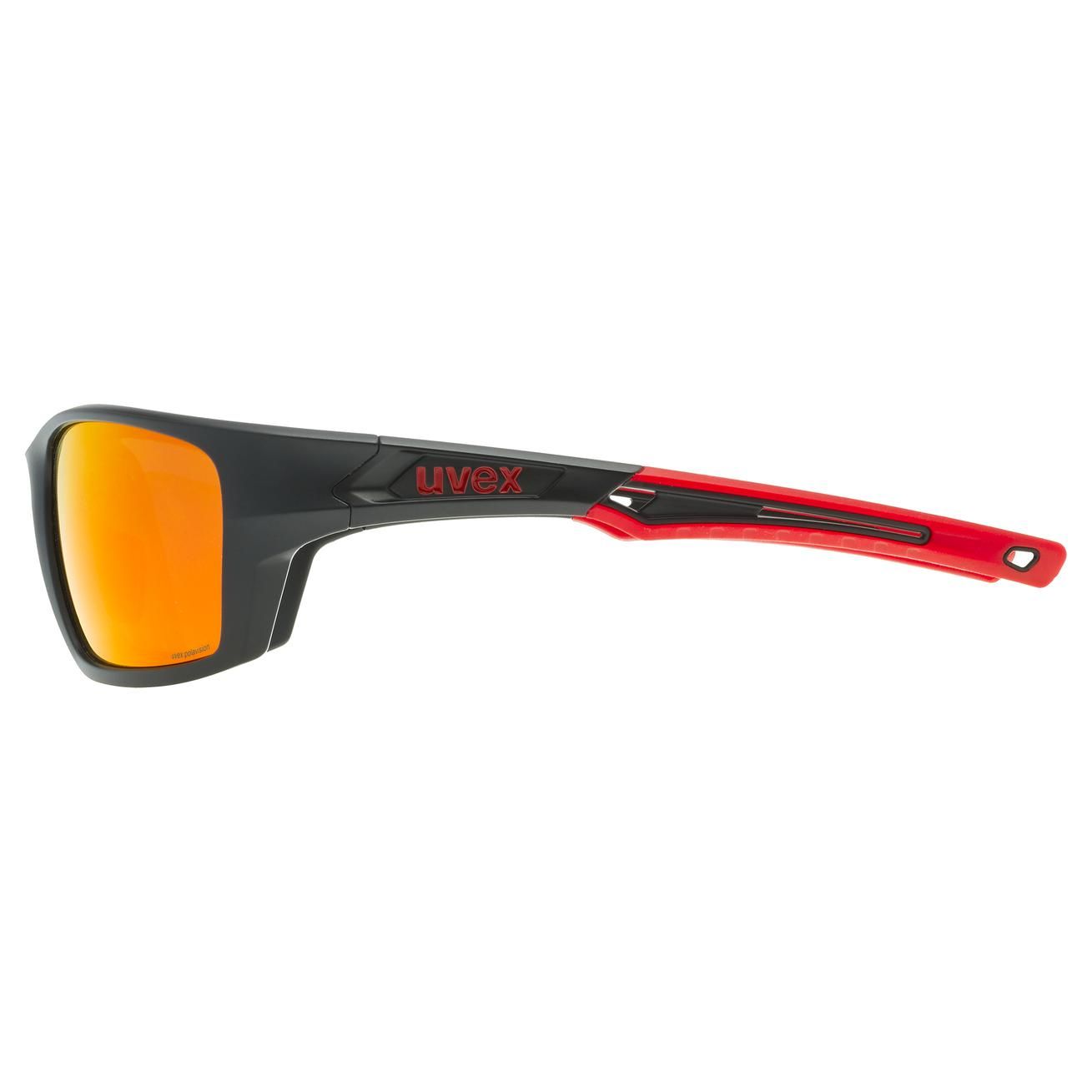 slnečné okuliare uvex sportstyle 232 P black mat red
