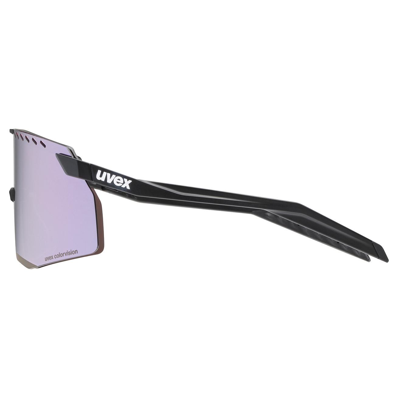 slnečné okuliare uvex pace stage CV black mat/lavender