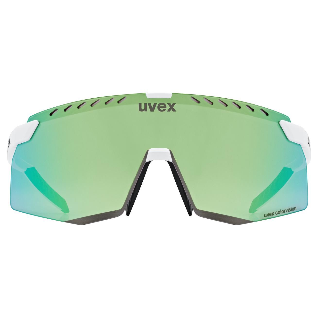 slnečné okuliare uvex pace stage CV white matt/green