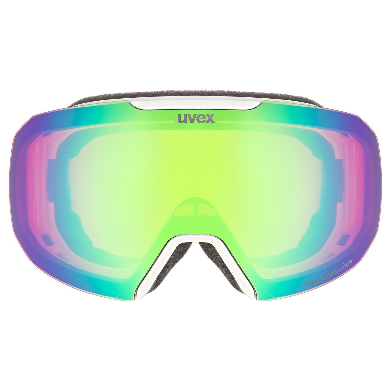 lyžiarske okuliare uvex epic ATTRACT CV white dl/FM green-orange
