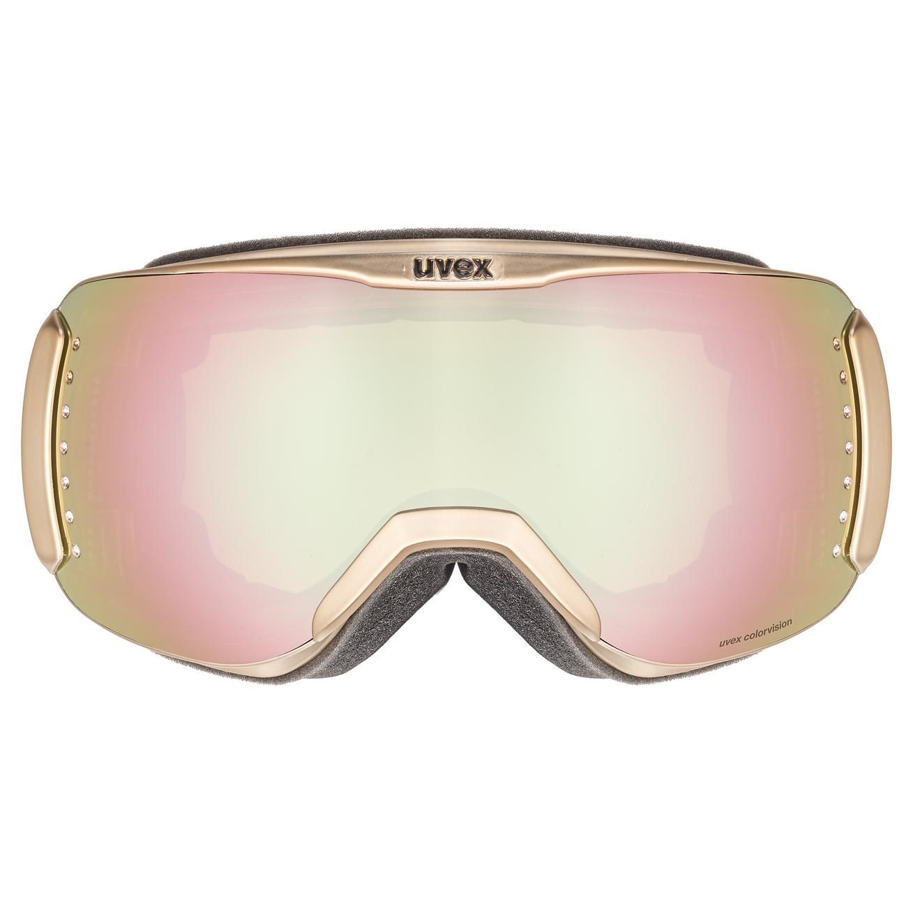 lyžiarske okuliare uvex dh 2100 WE Glamour goldchrom SL/rose-green