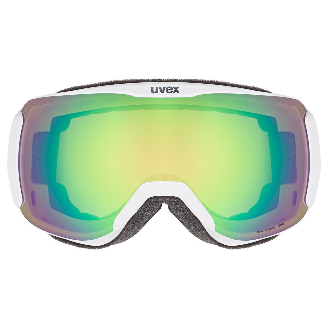 lyžiarske okuliare uvex downhill 2100 CV white matt SL/green-green