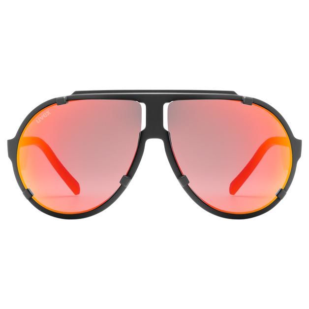 slnečné okuliare uvex esntl pina black matt/mirror red